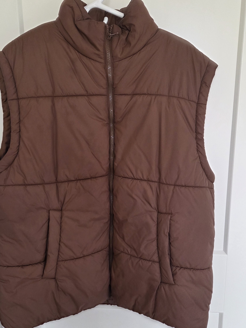 Amazon Women's Brown Quilted Puffer Vest